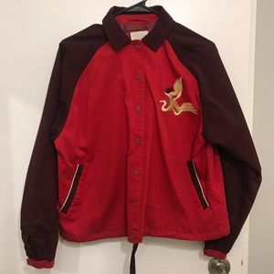 UO / Silence + Noise Embroidered Dragon Jacket